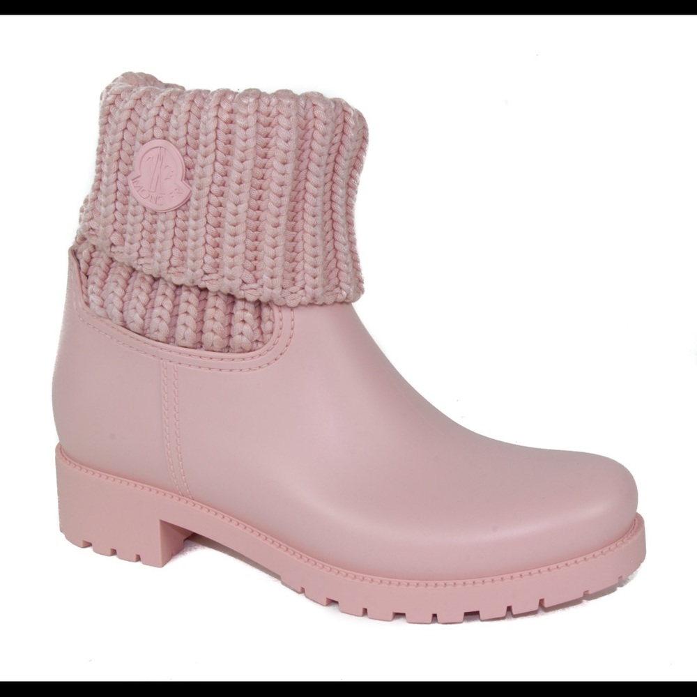 NEW MONCLER Women's Ginette Rib Knit Boots 38/8